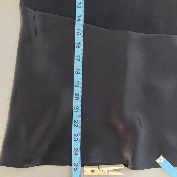 VTG Old Navy Silk Y2K Camisole Lace Trim Black Tank Whimsigoth Babydoll Feminine - Picture 12 of 16